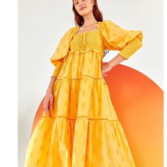 FARM Rio Dresses & Skirts - Farm Rio 3D Pineapple Midi Dress